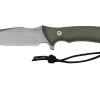 ANV Knives M311 SPELTER Stonewashed Sleipner, Olive Handle, Black Kydex Sheath, Cuchillo De Supervivencia