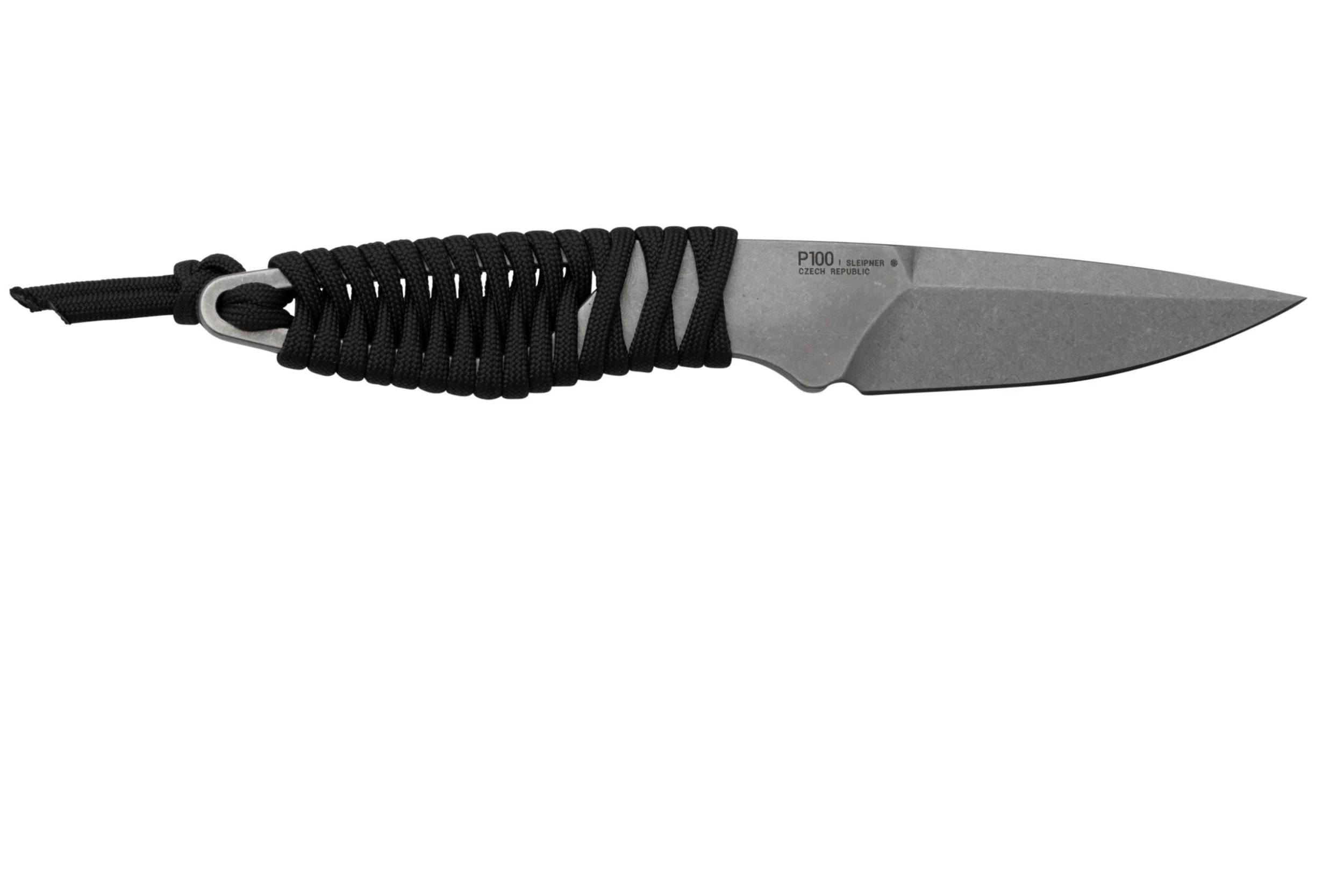 ANV Knives P100 Sleipner, Grey Paracord, P100-003, Black Kydex Sheath, Cuchillo De Cuello - Imagen 2