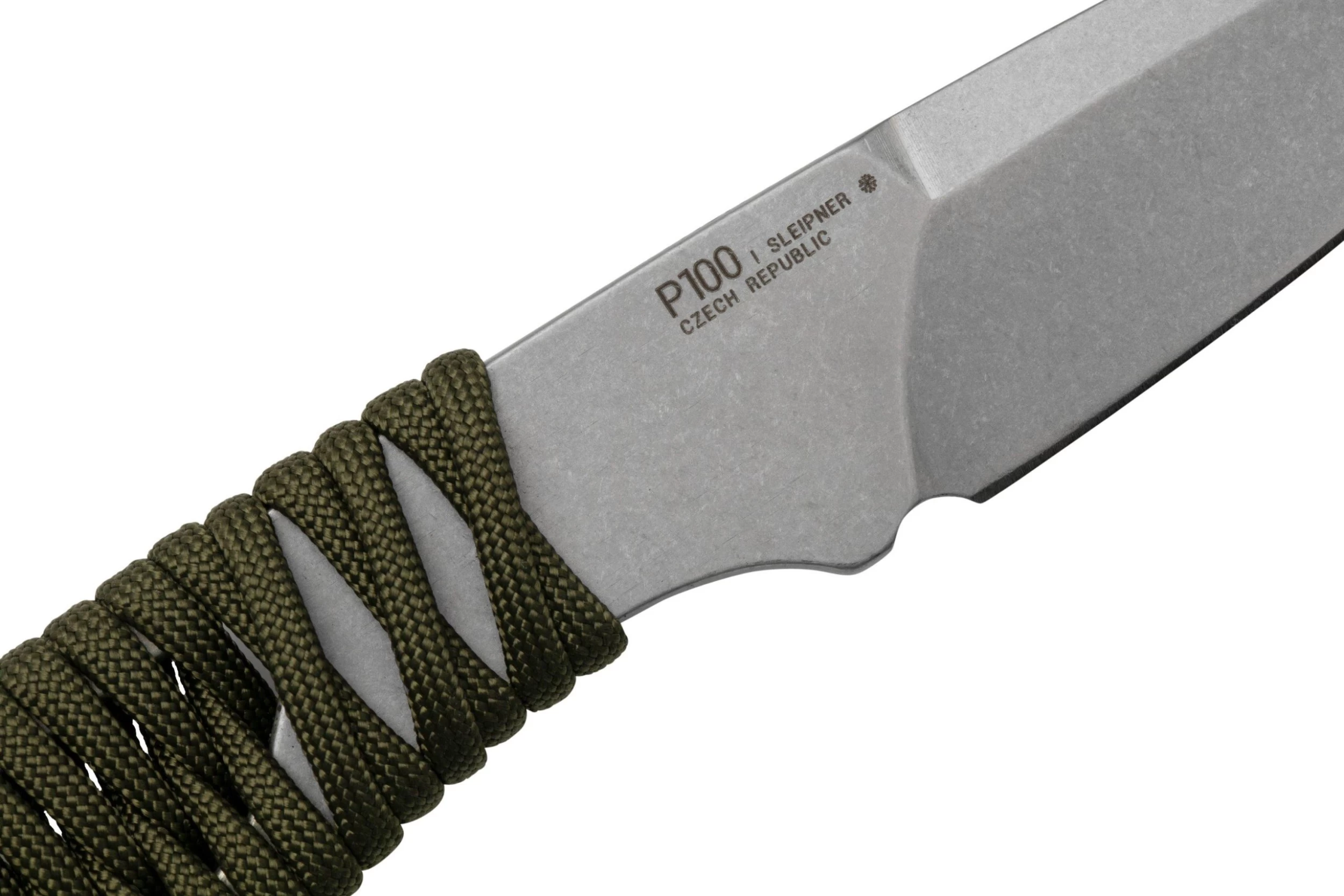 ANV Knives P100 Sleipner, Olive Paracord, P100-004, Black Kydex Sheath, Cuchillo De Cuello - Imagen 5