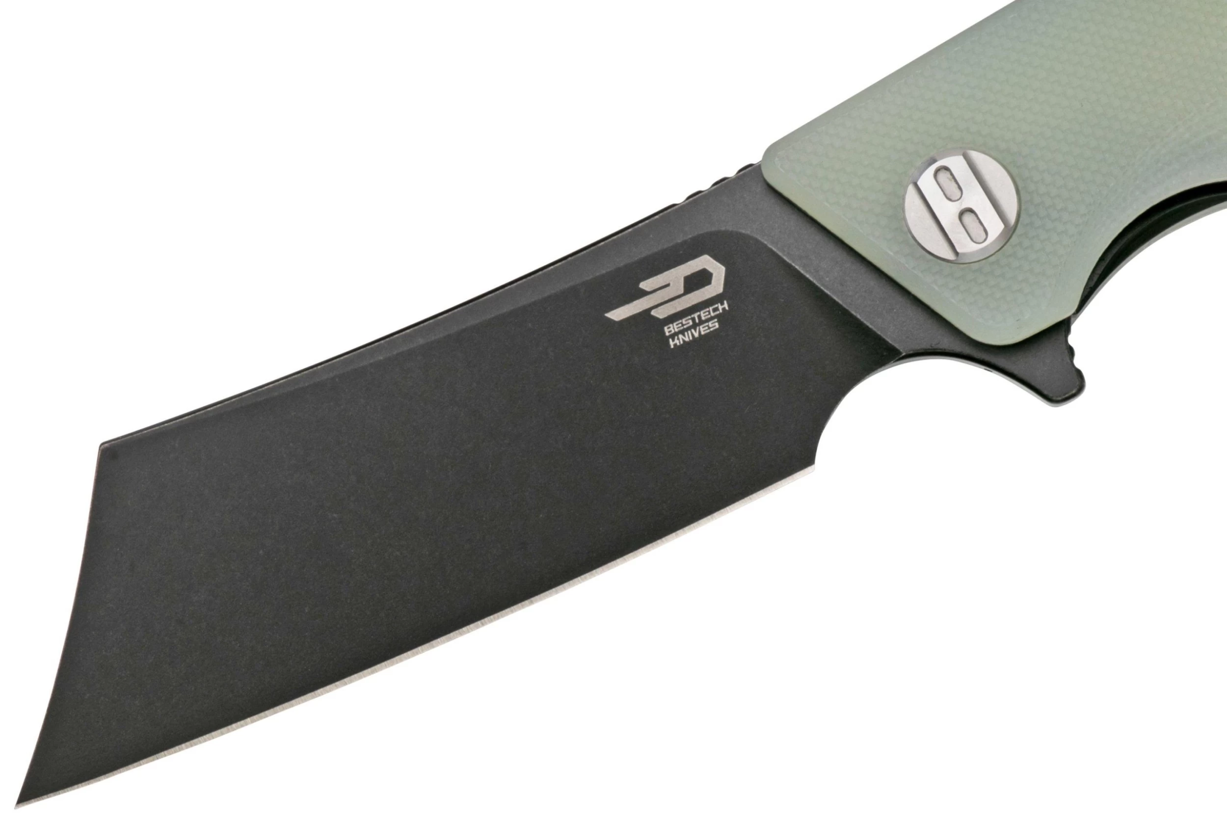 Bestech Cubis BG42E Stonewashed & Satin, Jade G10, Navaja - Imagen 3