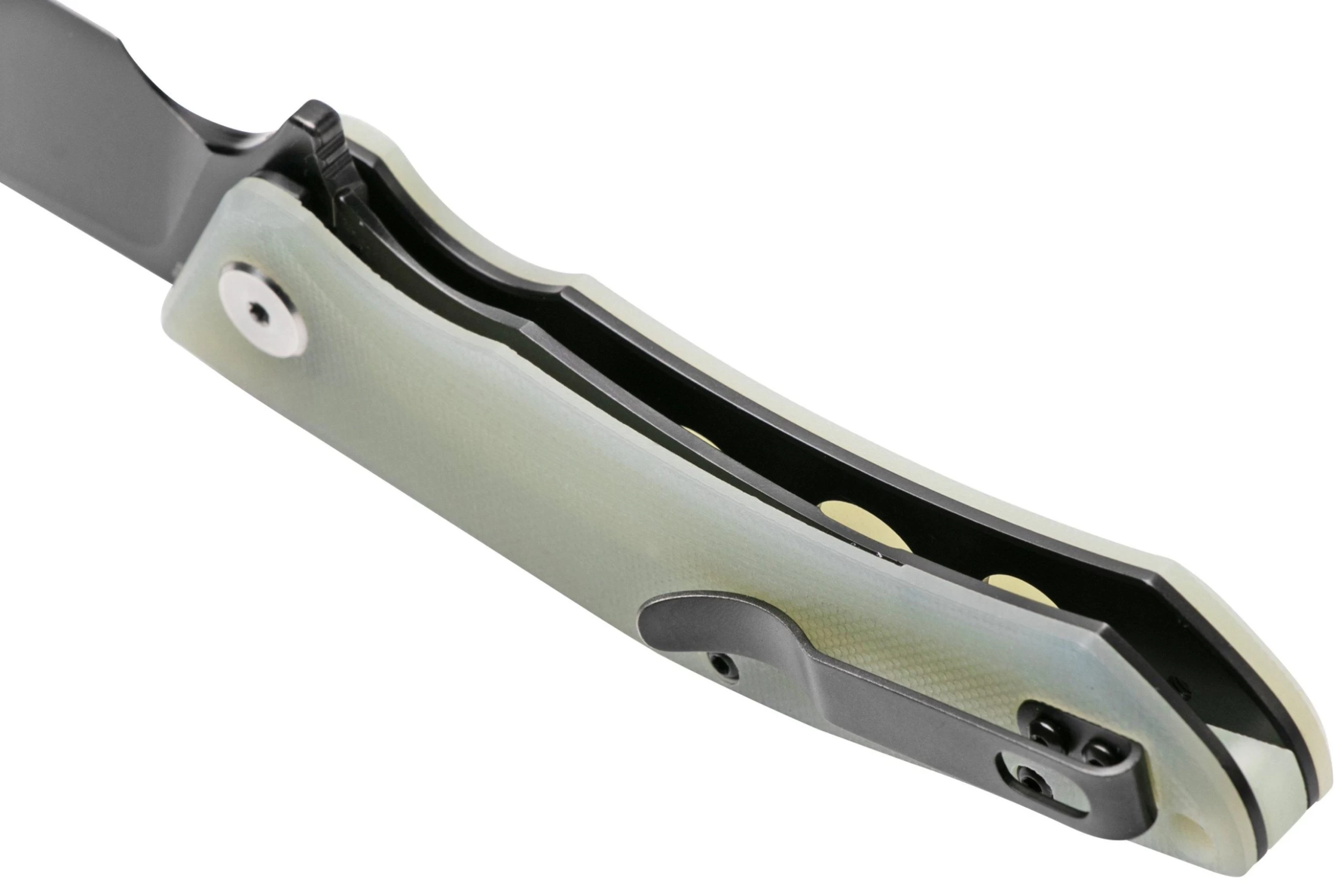 Bestech Cubis BG42E Stonewashed & Satin, Jade G10, Navaja - Imagen 5