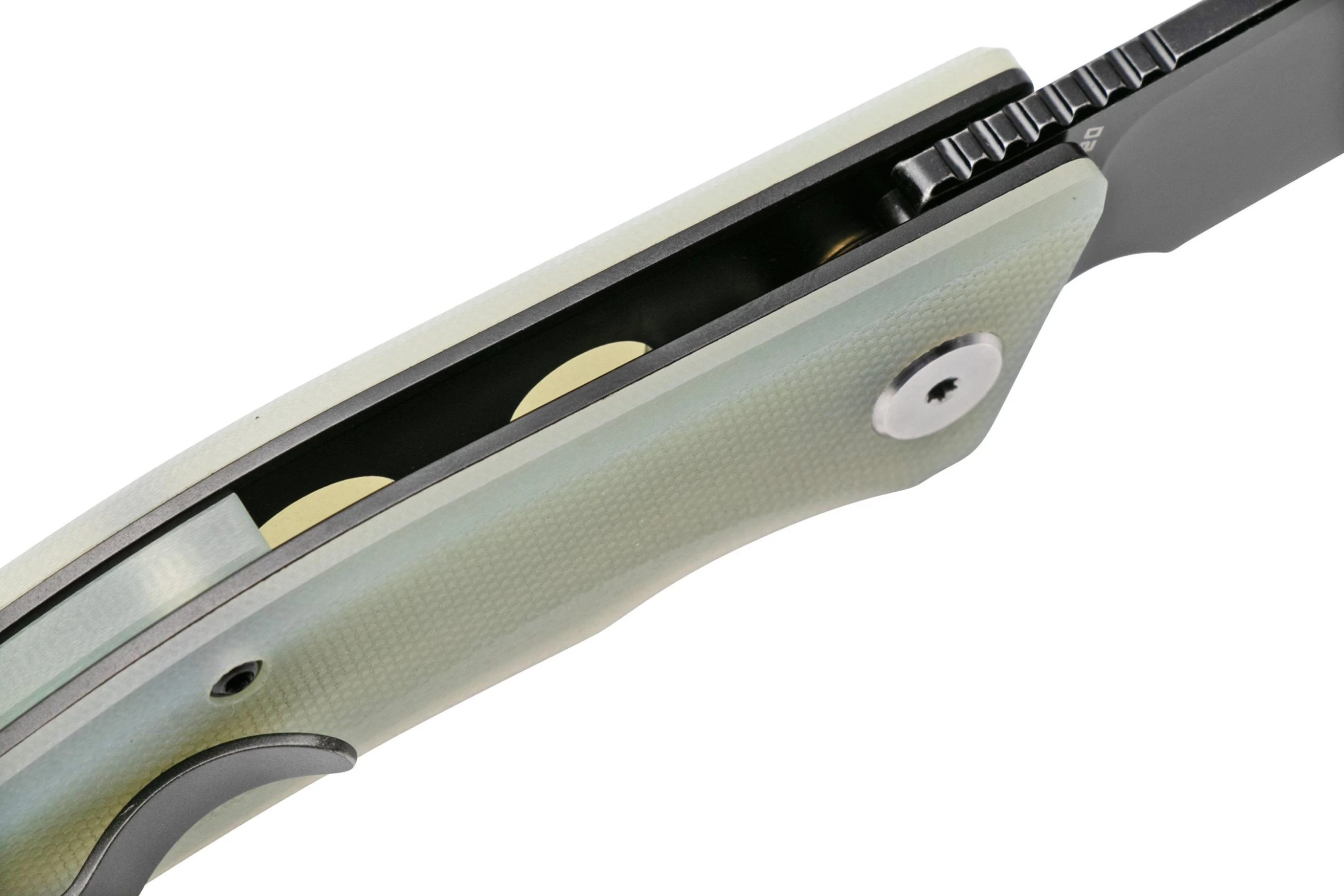 Bestech Cubis BG42E Stonewashed & Satin, Jade G10, Navaja - Imagen 6