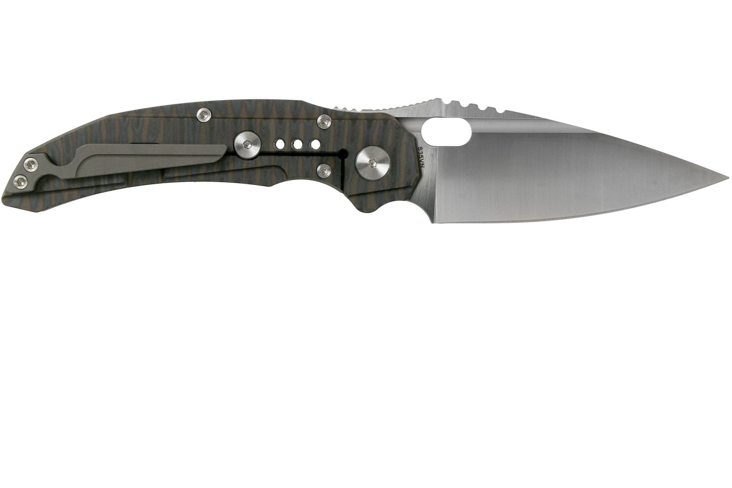 Bestech Exploit BT2005D Satin, Tiger Texture Navaja - Imagen 2