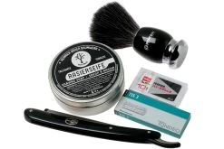 Böker Barberette Black 140901SET Set De Regalo, Navaja De Afeitar Shavette