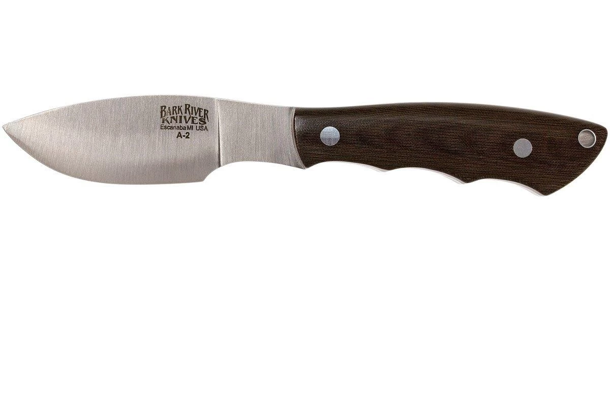 Bark River Mini Canadian A2, Green Canvas Micarta