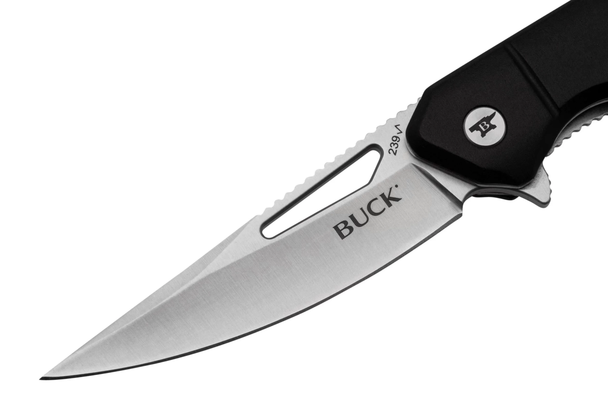 Buck Infusion Drop Point 0239BKS1 Aluminium Black Navaja - Imagen 3