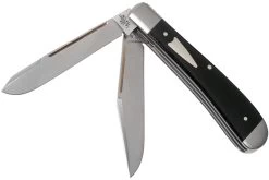 Case HT Trapper, Black Canvas Laminate, 154CM, Smooth, 10776, TB1022021 Navaja, Diseño Tony Bose