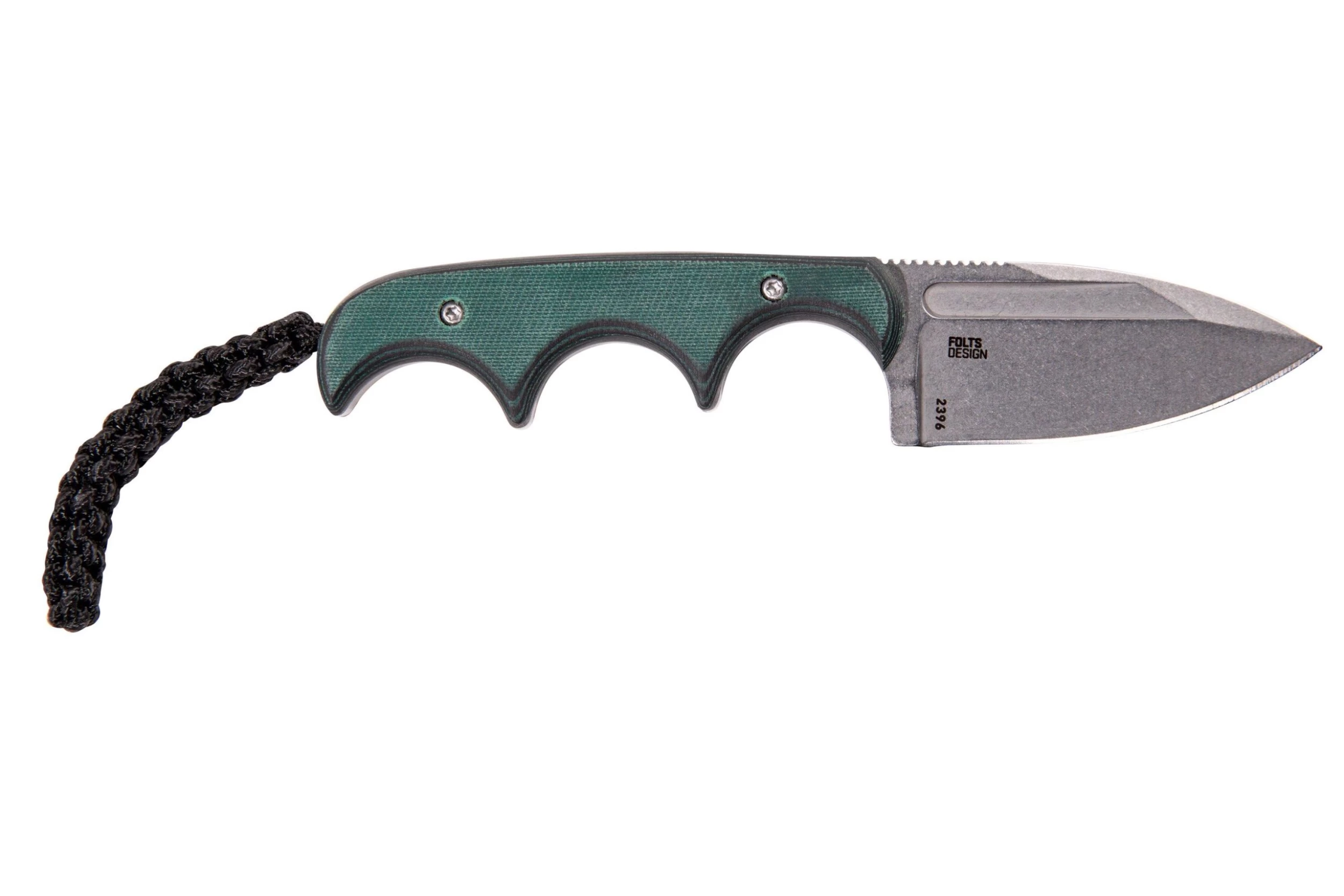 CRKT Minimalist Spear Point, Green Black, Cuchillo De Cuello, Diseño Alan Folts - Imagen 2