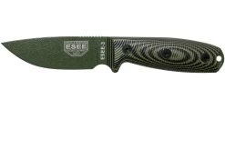 ESEE Model 3 OD Green Blade 3D OD Green-Black G10 Cuchillo De Supervivencia 3PMOD-003 Funda Negra + Clip Para Cinturón