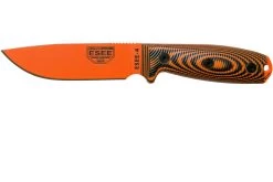 ESEE Model 4 Orange Blade 3D Orange-Black G10 Cuchillo De Supervivencia 4POR-006 Funda Negra + Clip Para Cinturón