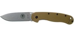 ESEE Avispa Navaja, Stonewashed D2 Blade, Coyote Brown Handle BRK1302CB