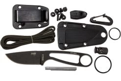 ESEE Izula Black IZULA-B-KIT Kit De Supervivencia Con Funda Y Firesteel