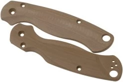 Flytanium Spyderco Paramilitary 2 Lotus Scales, Marrón Tierra G10