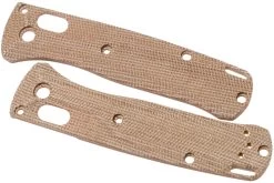 Flytanium Benchmade Mini-Bugout Scales Crossfade, Micarta Natural