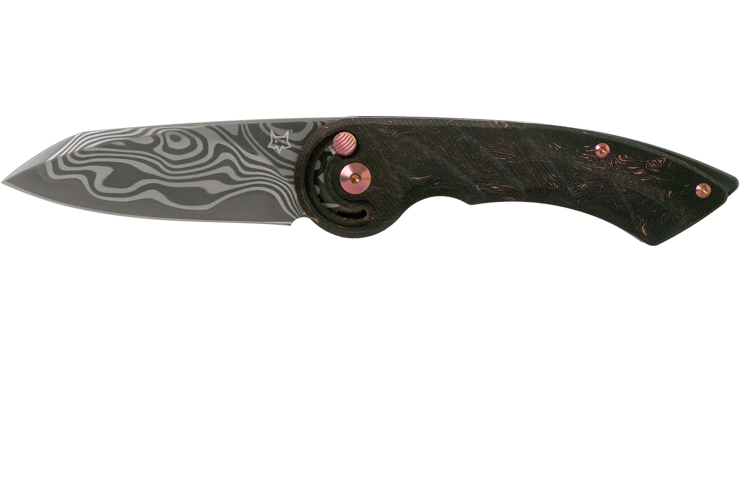 Fox Knives Radius FX-550 DCFR Damacore Space Coral Carbon Fibre Limited Edition Navaja