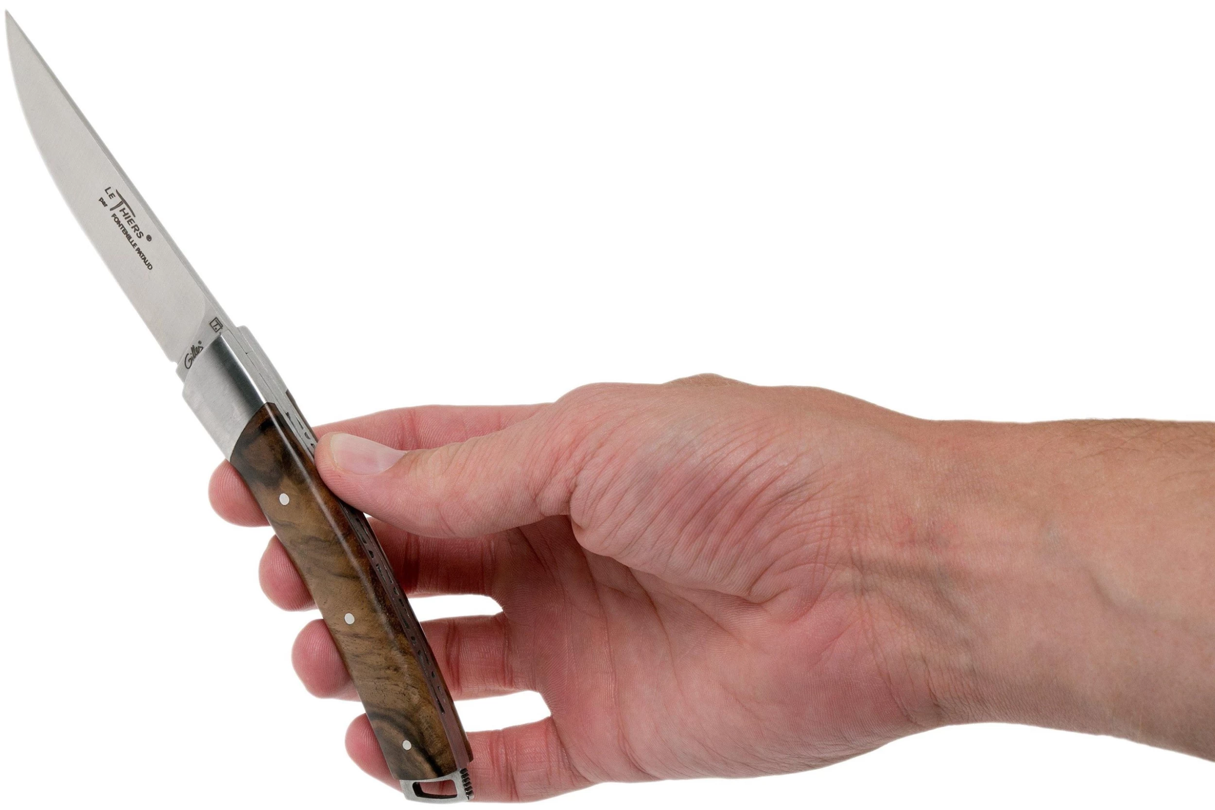 Le Thiers Le Nature Madera De Nogal T7NO Navaja Por Fontenille Pataud - Imagen 8