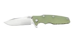 Rick Hinderer Eklipse 3.5” Spearpoint S45VN, Stonewash, Translucent Green G10, Navaja