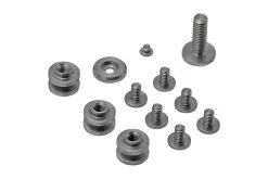 Rick Hinderer Complete Titanium Stonewashed Hardware Set, Eklipse 3.5"