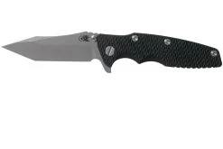 Rick Hinderer Eklipse 3.5” Tanto, CPM 20CV Working Finish, Black G10 Navaja