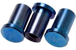 Rick Hinderer Handle Nuts Blue Titanium, Set De 3, XM18 3,5” Skinny