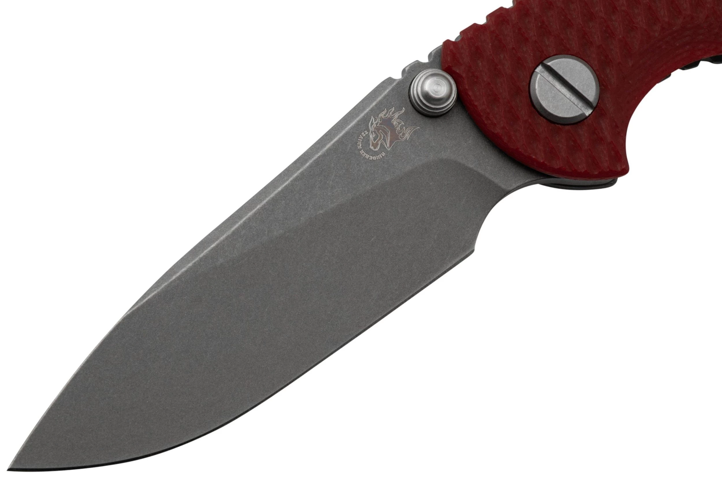 Rick Hinderer XM18 3.0” Slicer Non-Flipper CPM 20CV Red G10 Navaja - Imagen 6