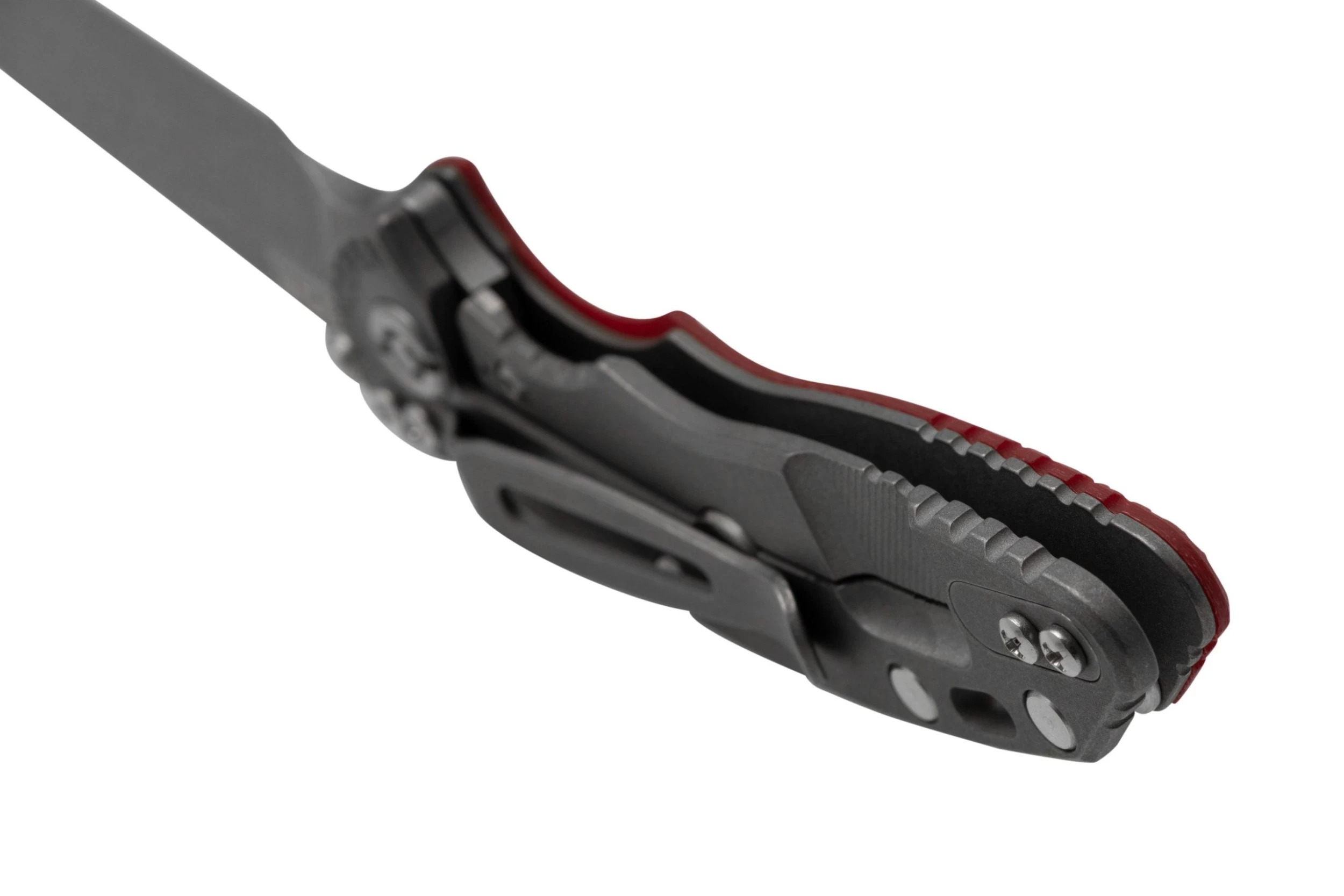 Rick Hinderer XM18 3.0” Slicer Non-Flipper CPM 20CV Red G10 Navaja