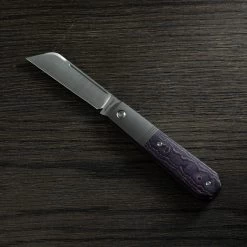 Jack Wolf Midnight Jack, Fat Carbon Purple Haze MIDNI-01-FCP Navaja Slipjoint