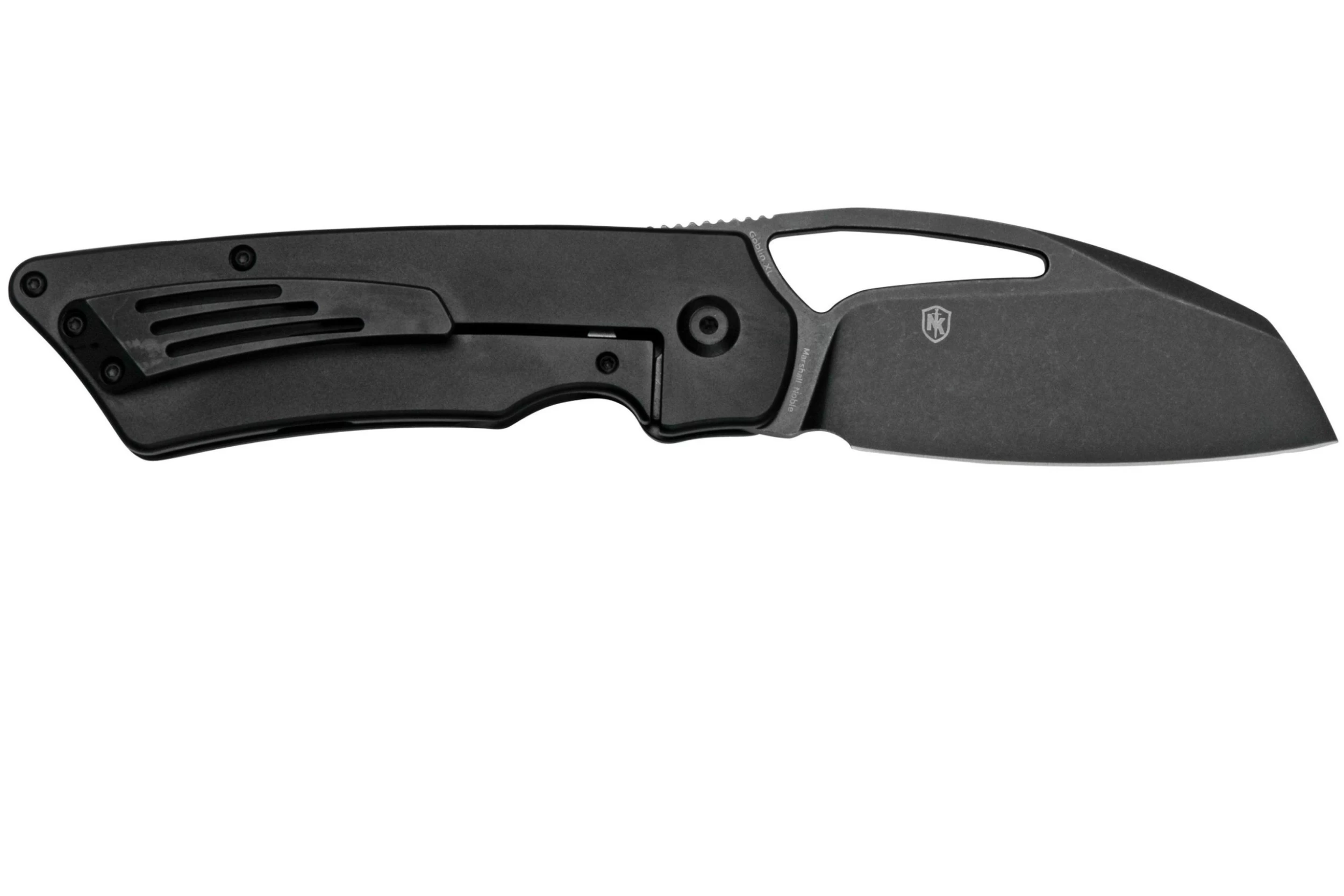 Kansept Goblin XL K1016A2 Blackwashed, Black Titanium Navaja, Diseño Marshall Noble - Imagen 2