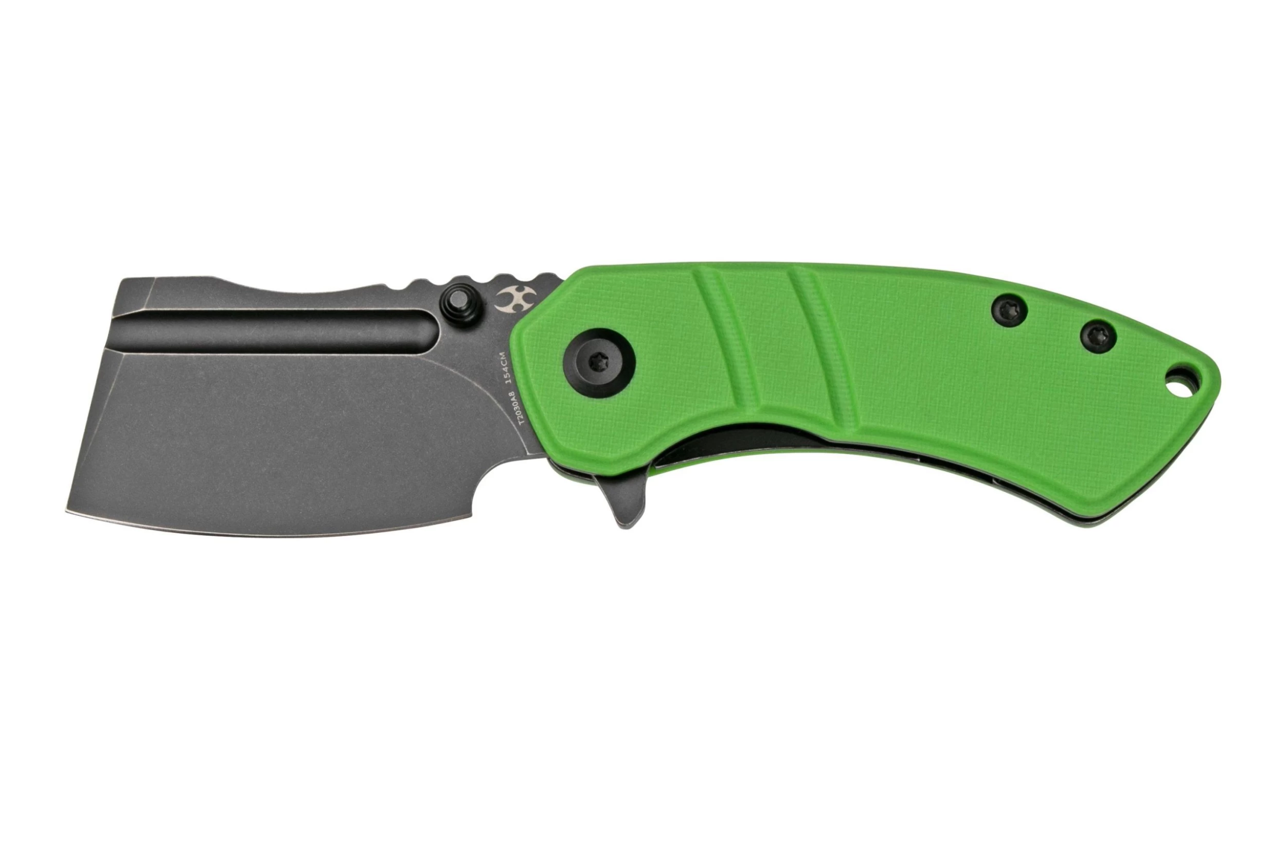 Kansept Korvid M T2030A8 Black, Green G10 Navaja, Diseño Justin Koch