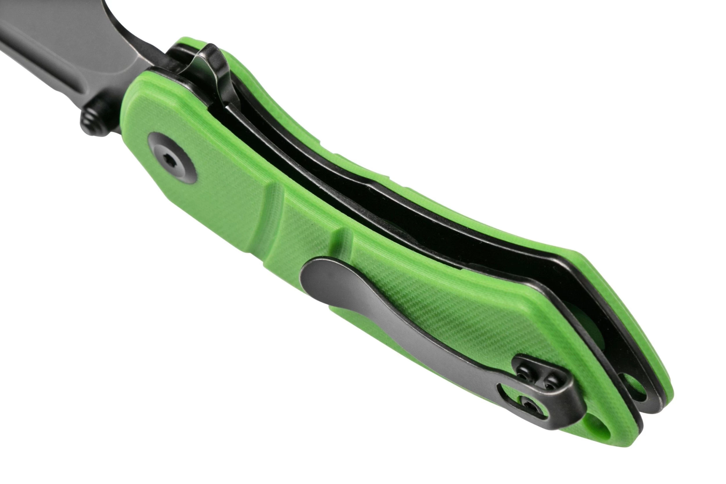 Kansept Korvid M T2030A8 Black, Green G10 Navaja, Diseño Justin Koch - Imagen 5