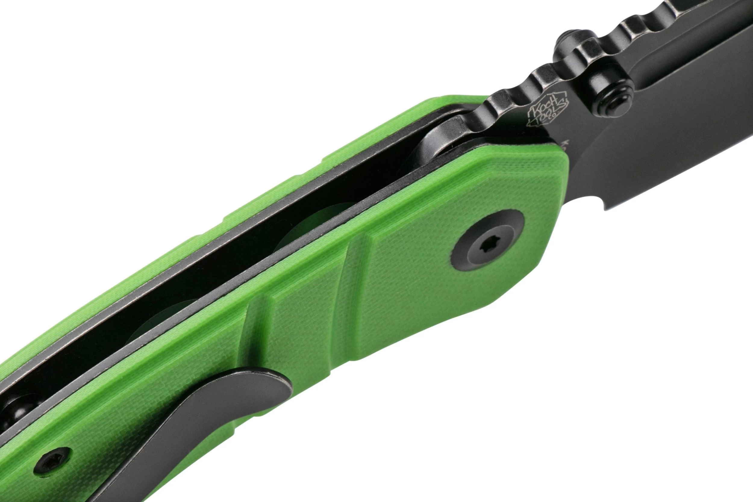 Kansept Korvid M T2030A8 Black, Green G10 Navaja, Diseño Justin Koch - Imagen 6