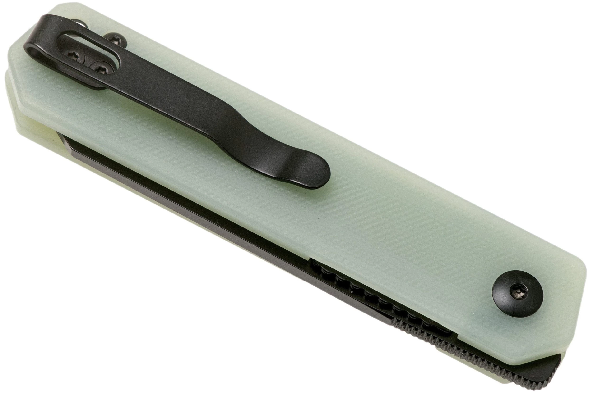 Kizer Converse V3595C1 Black 154CM, Transparent Jade G10, Navaja, Diseño Azo - Imagen 4