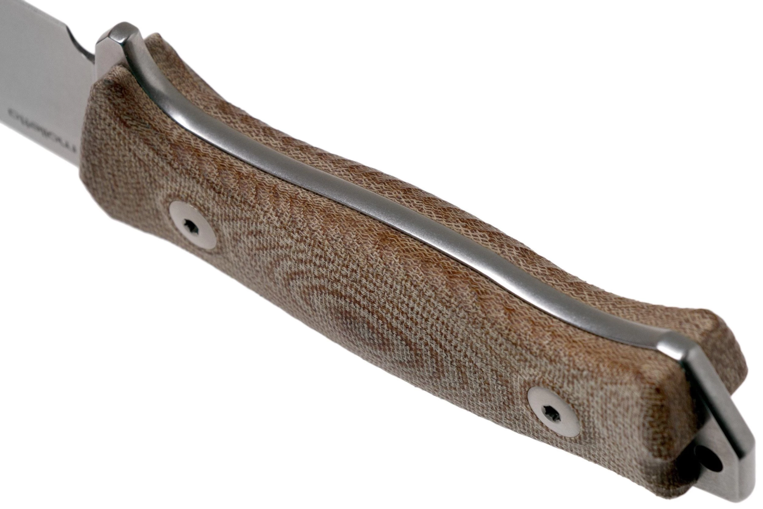 LionSteel M5 CPM 3V, Natural Canvas Micarta, Knivesandtools Exclusive Cuchillo De Supervivencia - Imagen 4