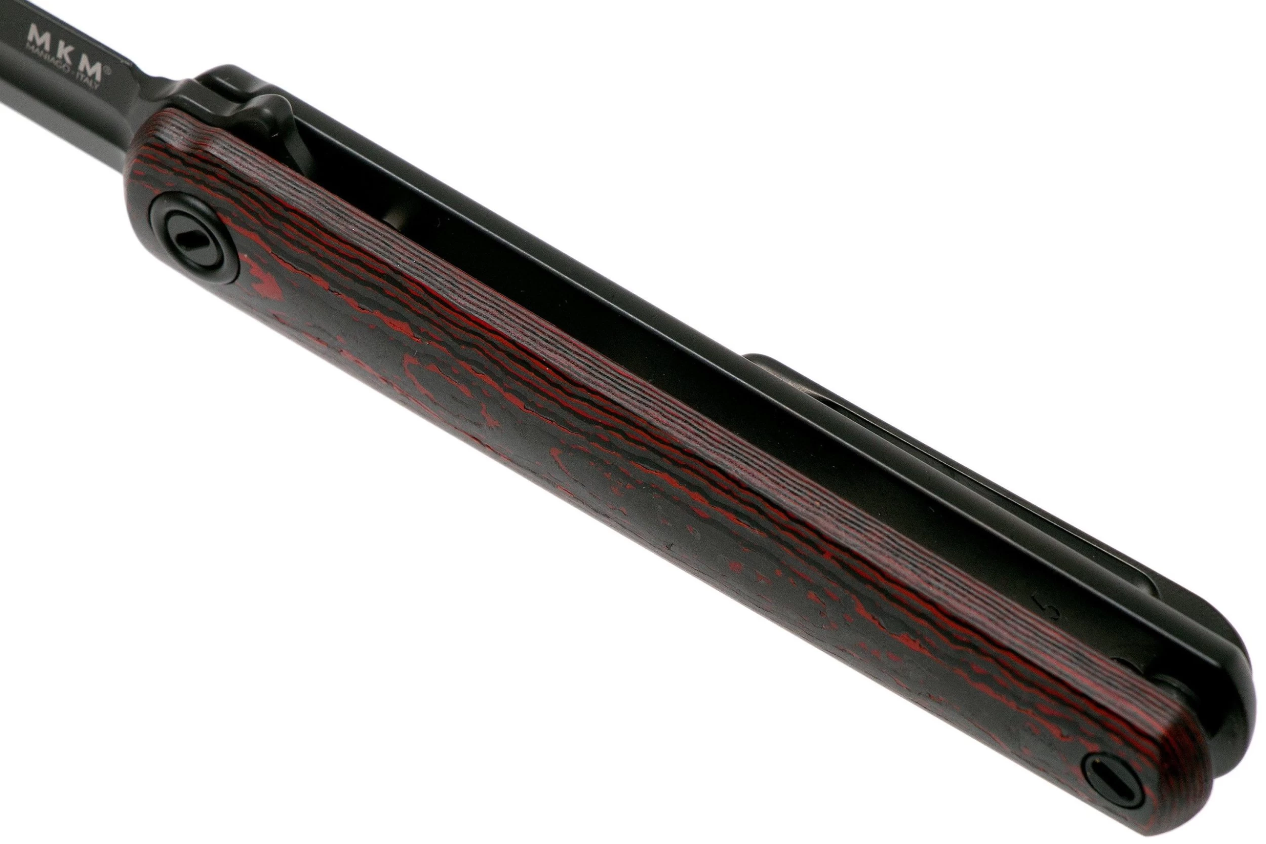 MKM Flame Dagger FL02-FCLTD Red Lava Carbon Fibre Navaja, Michael Zieba Design - Imagen 7