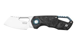 MKM Isonzo FX03M-2CM Cleaver Marble Carbon Fiber Navaja, Diseño Jesper Voxnaes