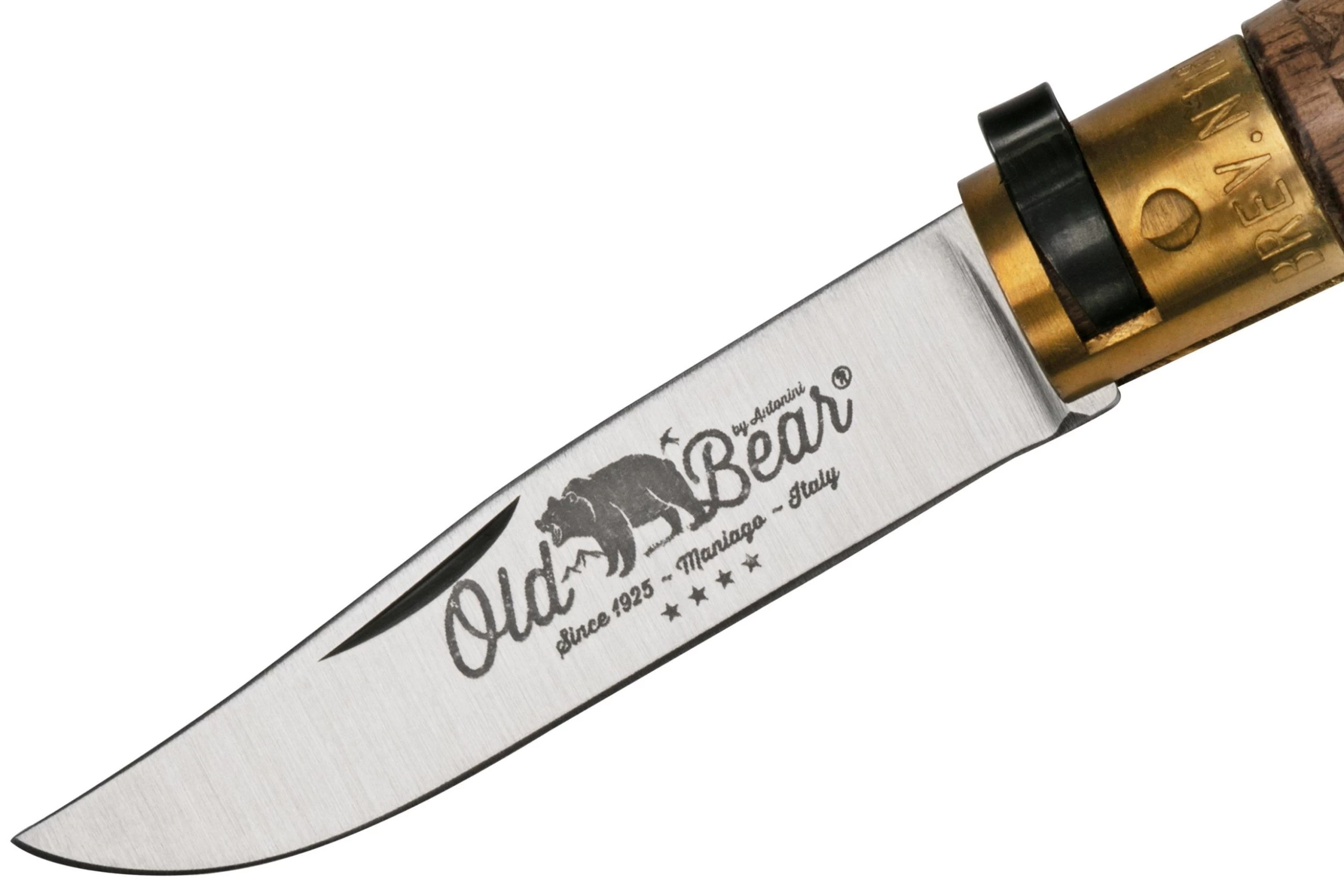 Old Bear Classical Carved Walnut S, 9307-17-LNI Navaja - Imagen 3