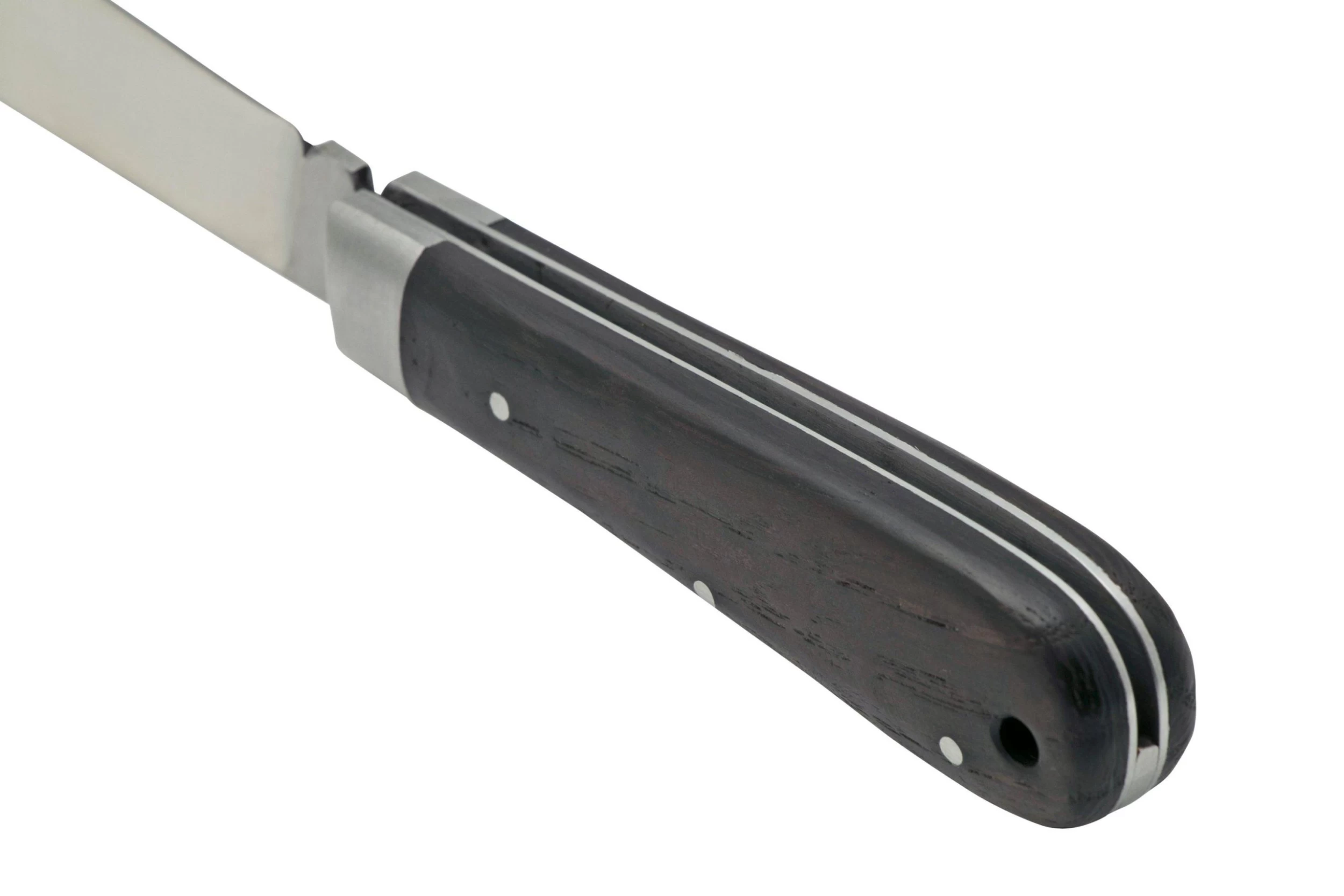 Otter Anchor Knife 171 ML Small Carbon, Smoked Oak, Stainless Anchor, Navaja - Imagen 4