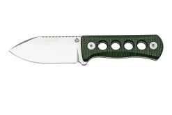 QSP Knife Canary QS141-C1 Stonewashed, Black Green G10, Cuchillo De Cuello