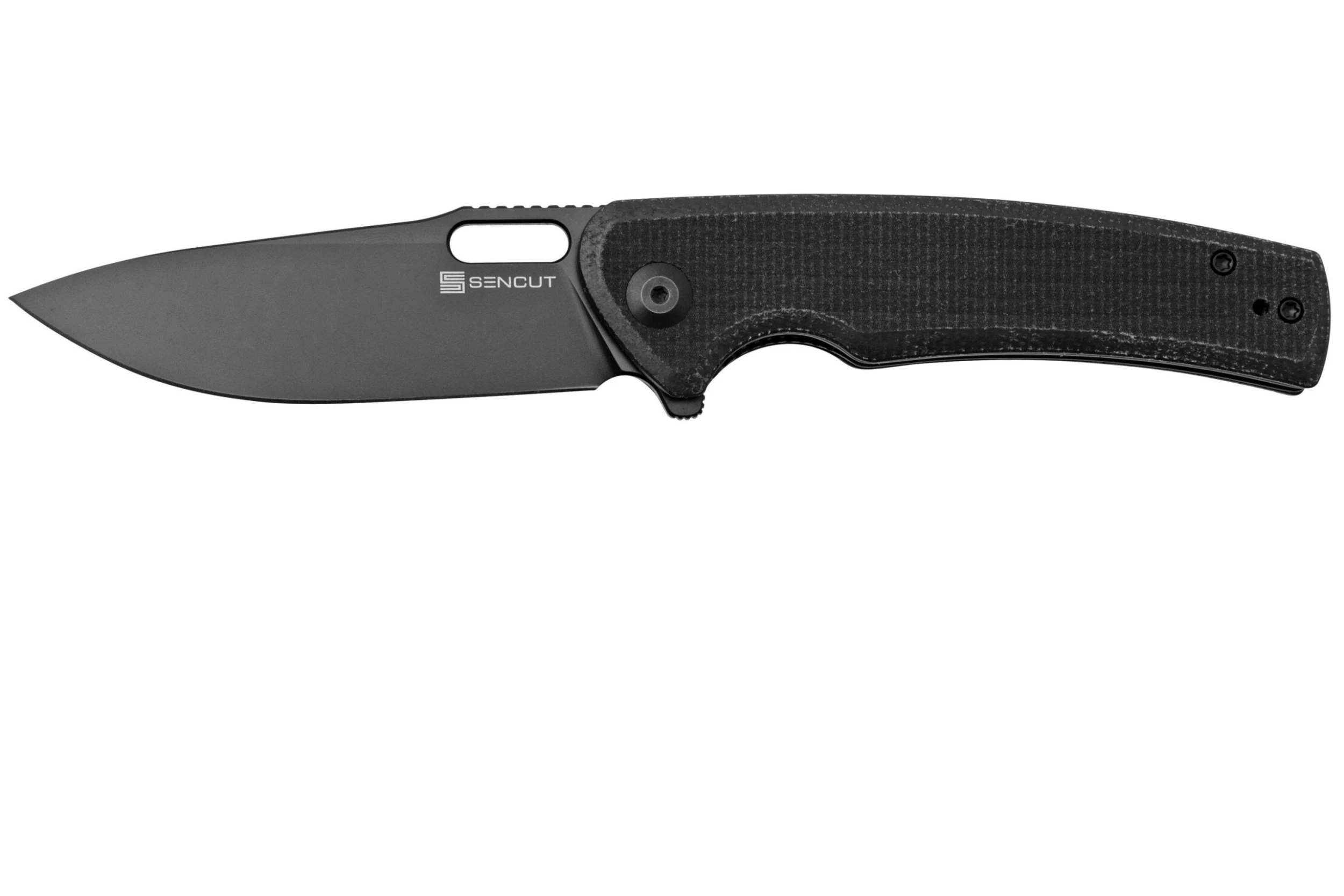SENCUT Vesperon S20065-3 Black Canvas Micarta, Navaja