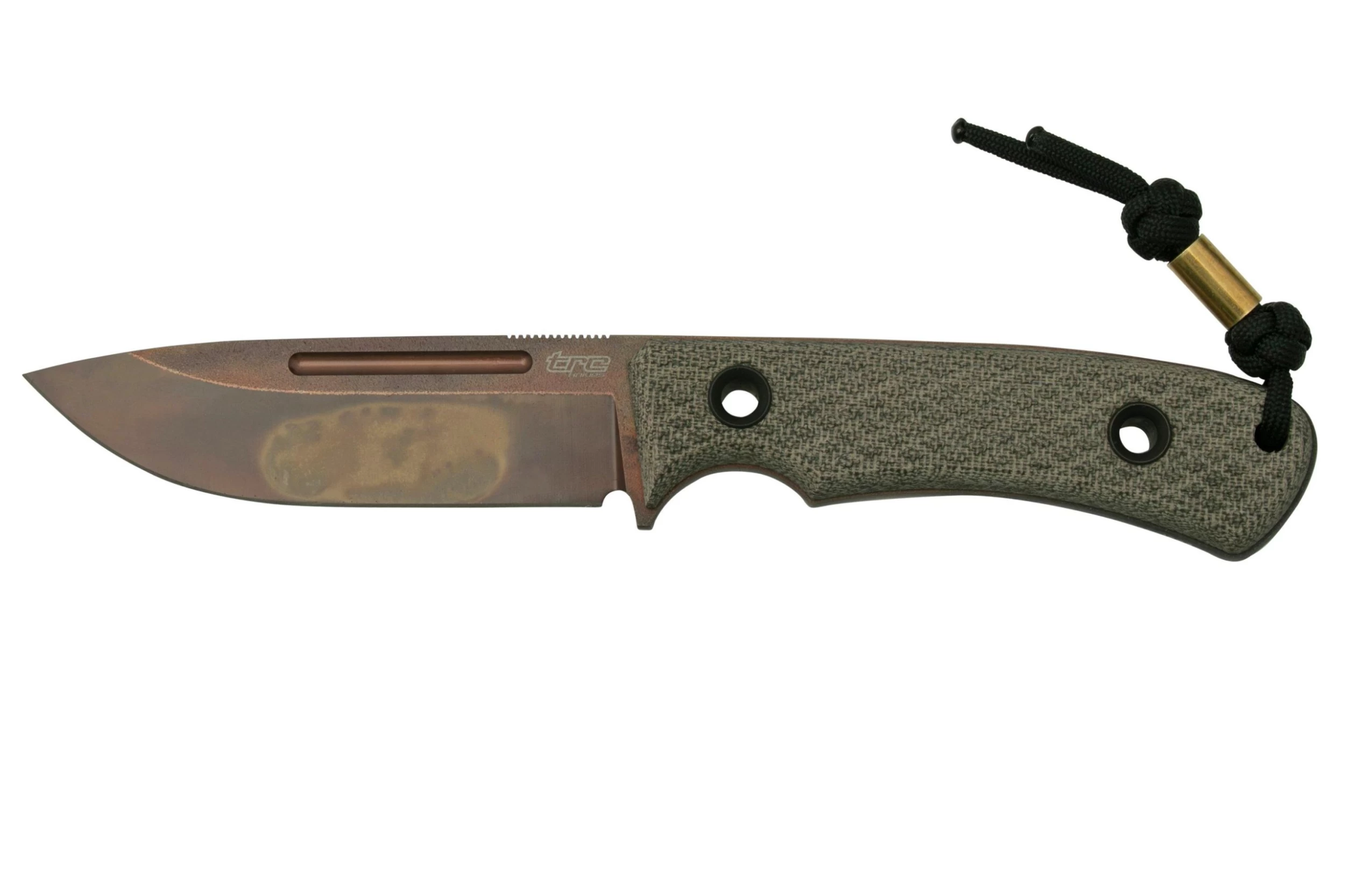 TRC Knives K-1S, Elmax Apocalypse Finish, Green Canvas Micarta, Cuchillo Fijo