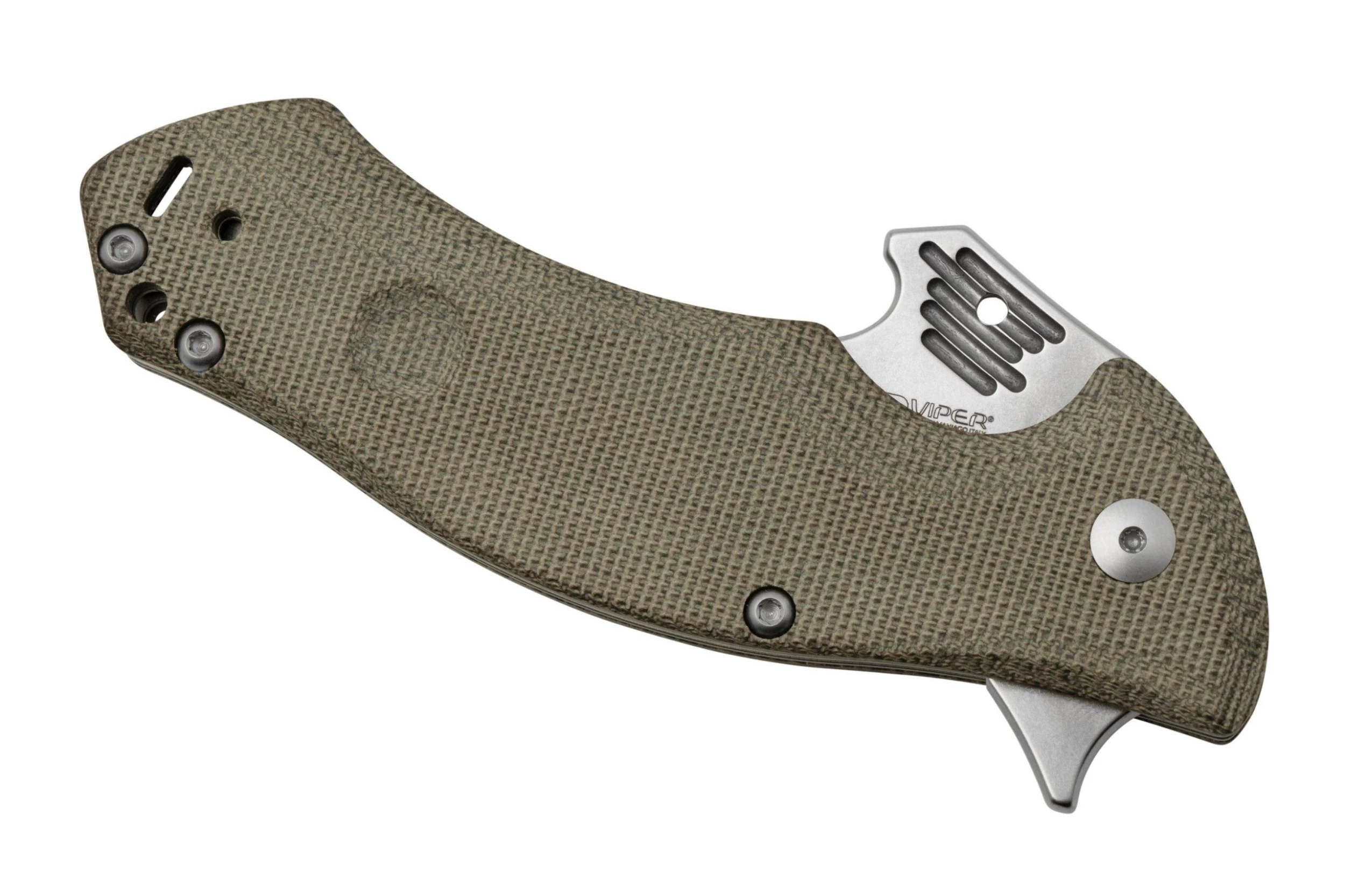 Viper Magà V5912CG N690 Böhler Stone Washed, Green Canvas Micarta, Navaja - Imagen 6