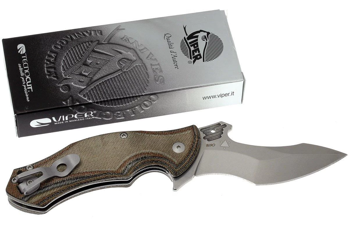 Viper Magà V5912CA N690 Stonewashed Plain Edge, Micarta - Imagen 9