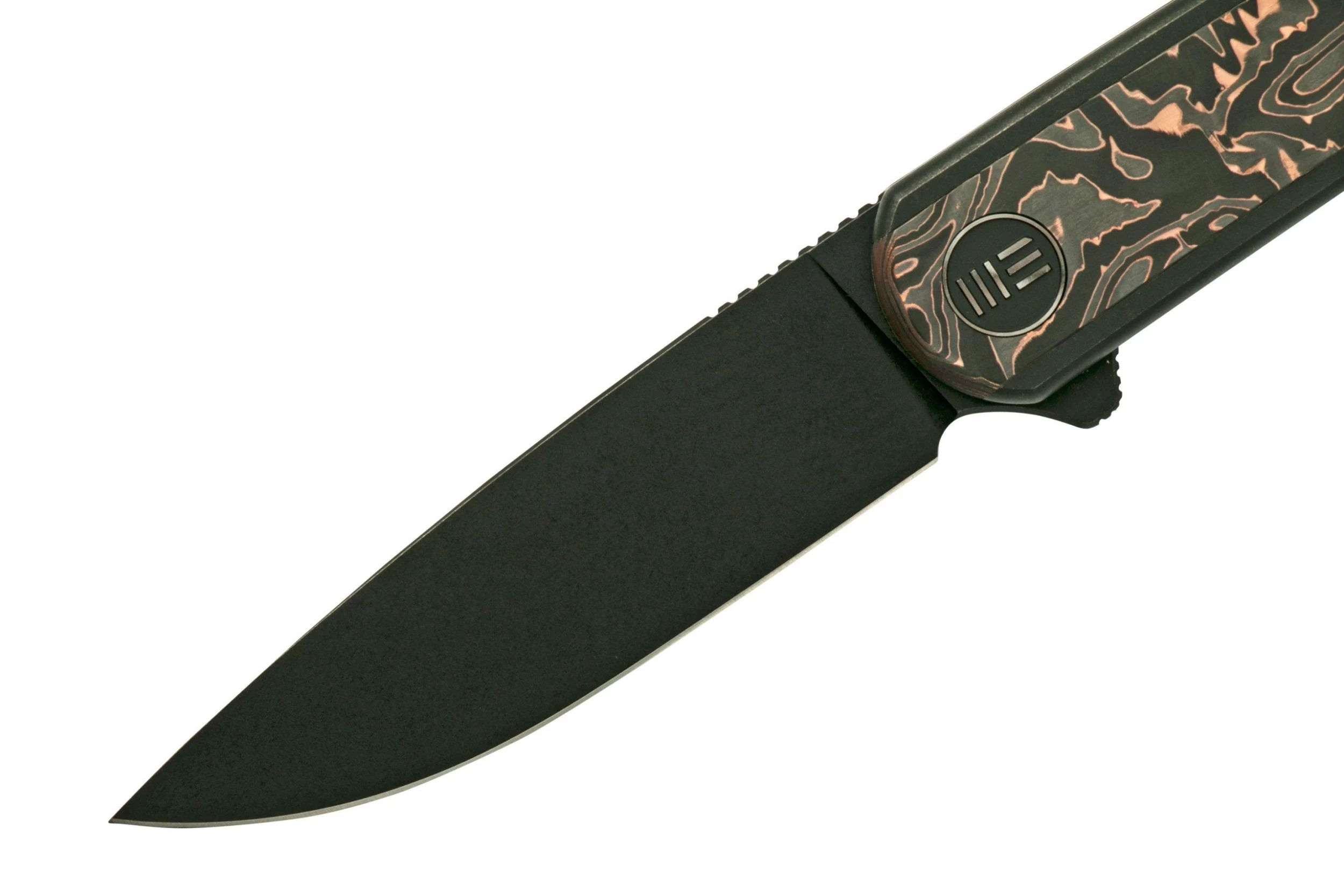 WE Knife Smooth Sentinel WE20043-6 Titanium Copper Foil Fibra De Carbono, Navaja - Imagen 3