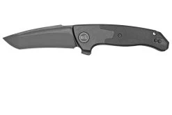 WE Knife Press Check WE20078A-1 Matte Black Titanium Navaja